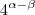 4^{\alpha -\beta}