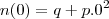 n(0)=q+p.0^2