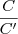 \frac{C}{C'}