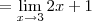 = \lim_{x\to 3} 2x+1