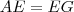 AE = EG