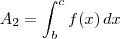 A_2 = \int_{b}^{c} f(x)\,dx