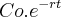 Co.{e}^{-rt}