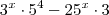 3^{x} \cdot 5^4 - 25^x \cdot 3 3^{x} \cdot 5^4 - 25^x \cdot 3