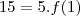 15=5.f(1)