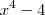 x^4 - 4