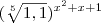 (\sqrt[5]{1,1})^{x^2 +x +1}