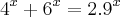 {4}^{x}+{6}^{x}=2.{9}^{x}
