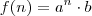 f(n)=a^n\cdot b