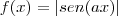f(x)=|sen(ax)| f(x)=|sen(ax)|