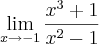 \lim_{x\rightarrow-1}\frac{x^3+1}{x^2-1}