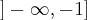 ]-\infty, -1]