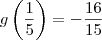 g\left(\dfrac{1}{5}\right)=-\dfrac{16}{15}