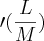 \prime(\frac{L}{M})