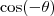 \cos (-\theta) \cos (-\theta)