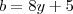 b=8y+5