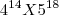 {4}^{14}X{5}^{18} {4}^{14}X{5}^{18}
