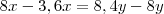 8x-3,6x=8,4y-8y