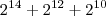 2^{14} + 2^{12} + 2^{10} 2^{14} + 2^{12} + 2^{10}
