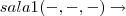 sala 1
(-,-,-)\rightarrow sala 1
(-,-,-)\rightarrow