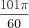 \frac{101\pi}{60}