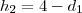h_2=4-d_1