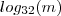 log_{32}(m) log_{32}(m)