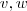 v,w v,w