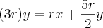 (3r)y=rx+\frac{5r}{2}y