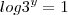 log3^y=1 log3^y=1