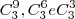 {C}_{3}^{9}, {C}_{3}^{6} e {C}_{3}^{3} {C}_{3}^{9}, {C}_{3}^{6} e {C}_{3}^{3}