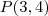 P(3,4)