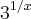 {3}^{1/x}