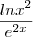 \frac{lnx^2}{e^{2x}} \frac{lnx^2}{e^{2x}}