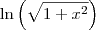 \ln\left(\sqrt{1+x^2}\right)
