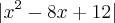 |x^2-8x+12|