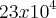 23 x {10}^{4} 23 x {10}^{4}