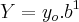 Y={y}_{o} . {b}^{1} Y={y}_{o} . {b}^{1}
