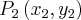 {P}_{2}\left({x}_{2},{y}_{2} \right)