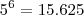 5^6 = 15.625