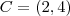 C=(2,4)