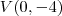 V(0,-4)