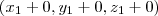\left({x}_{1} + 0,{y}_{1} + 0,{z}_{1} + 0 \right) \left({x}_{1} + 0,{y}_{1} + 0,{z}_{1} + 0 \right)