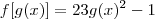 f[g(x)]=23g(x)^2-1