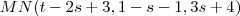 MN(t-2s+3,1-s-1,3s+4)