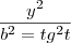 \frac{y^2}{b^2=tg^2t}