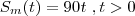 S_m(t) = 90 t \ , t>0 S_m(t) = 90 t \ , t>0