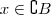 x \in \complement B x \in \complement B