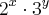 {2}^{x} \cdot {3}^{y} {2}^{x} \cdot {3}^{y}
