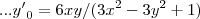 ...{y'}_{0}=6xy/(3{x}^{2}-3{y}^{2}+1)